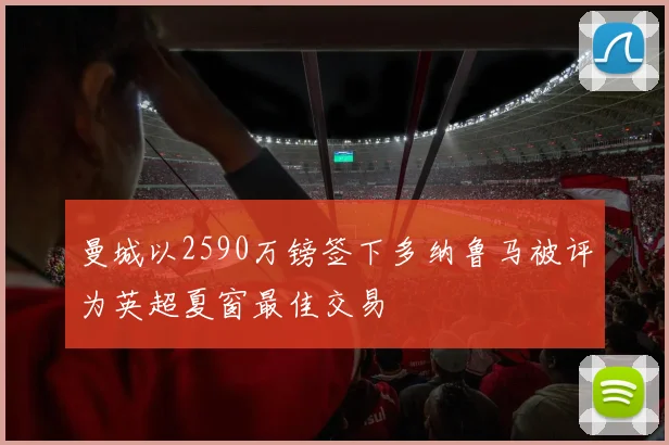 曼城以2590万镑签下多纳鲁马被评为英超夏窗最佳交易